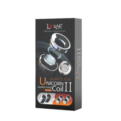 Lookah Unicorn Quartz Cup Coil (2P+4 Quartz Cups)