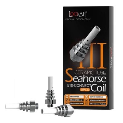 Lookah Seahorse Coil Ⅲ - Ceramic Tube Tips - (3 Pack)