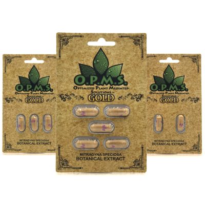 OPMS Kratom Gold Capsules - (10PK)