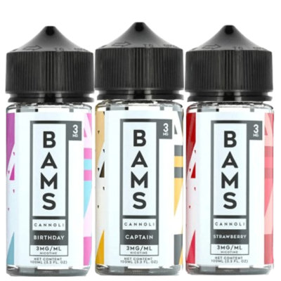 Bam’s Cannoli E-Liquid 100ml (FREEBASE)