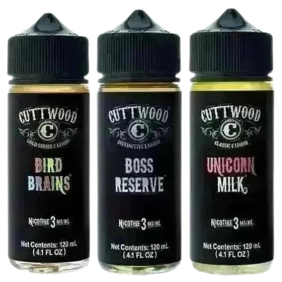 Cuttwood E-Liquid 120ml (FREEBASE)